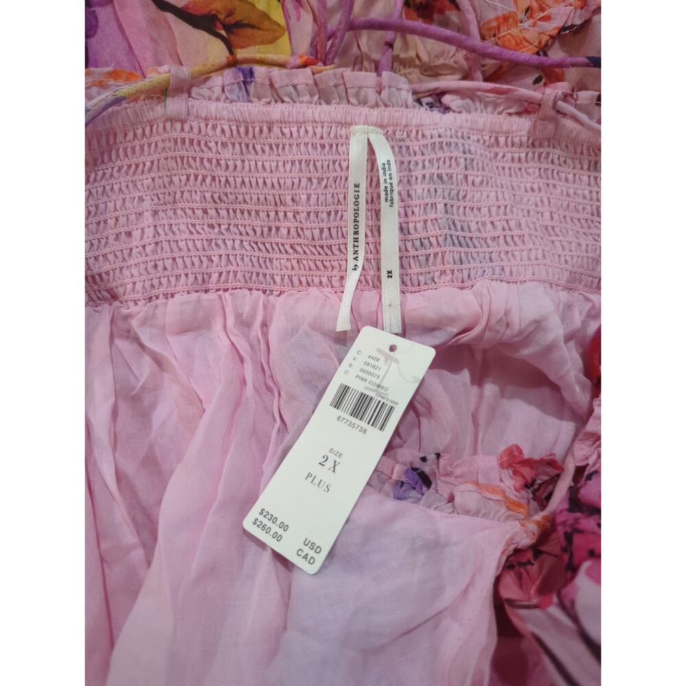 Anthropologie Alissa Pink Tiered Maxi Dress NWT - Picture 4 of 7
